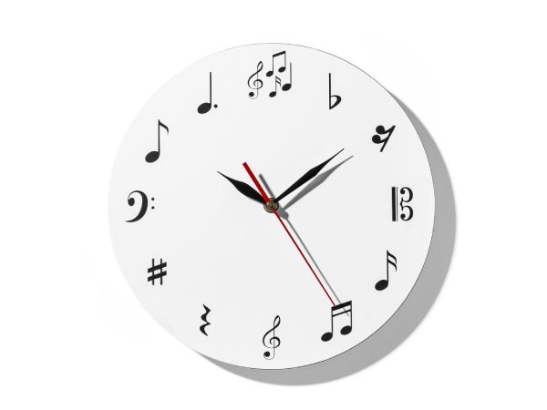 Sein&auml;kello Nuottisymboleilla